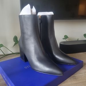 NWT Stuart Weitzman Avenue 75 Block Heeled Booties